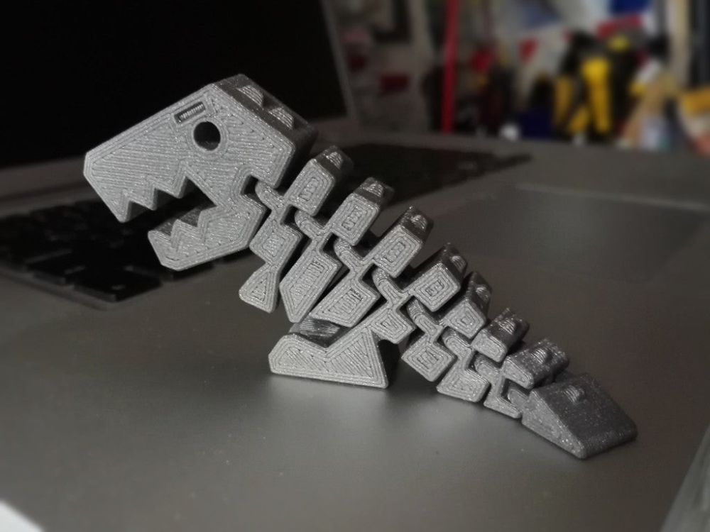 Flexi Rex, 3D printed