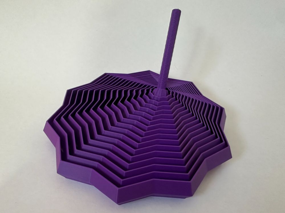 Expanding Star Fidget, 3D printed