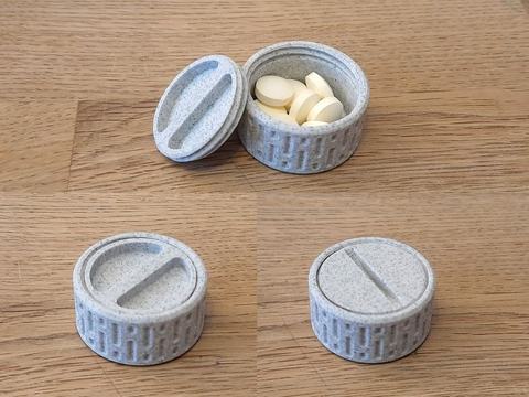 Pocket Pill Box, 3D printed