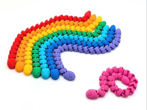 Cute Snakey, 3D printed