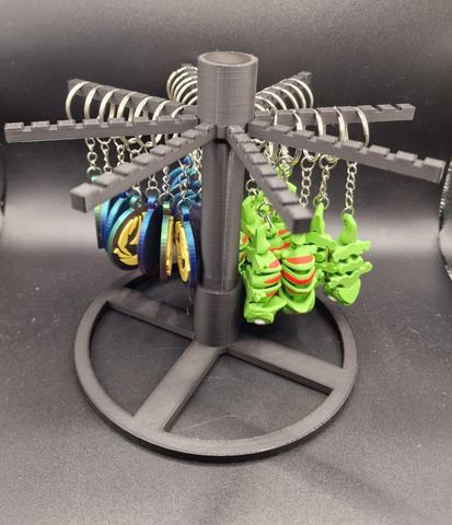 Rotating Keychain Display, 3D printed