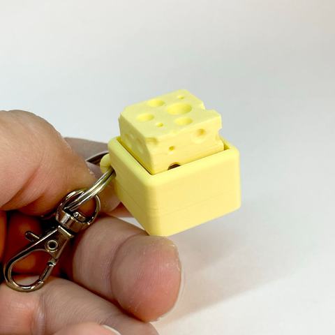 Cheesy Key Clicker, 3D printed