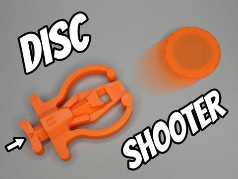 Disc Shooter, 3D printed