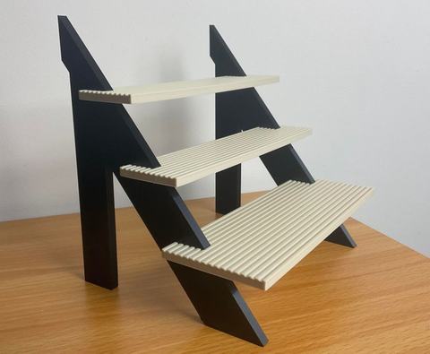 3-Shelf Display Stand, 3D printed