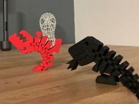 Dragon Flexi Rex, 3D printed