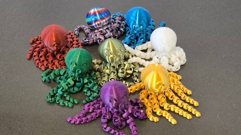Cute Octopus, 3D printed