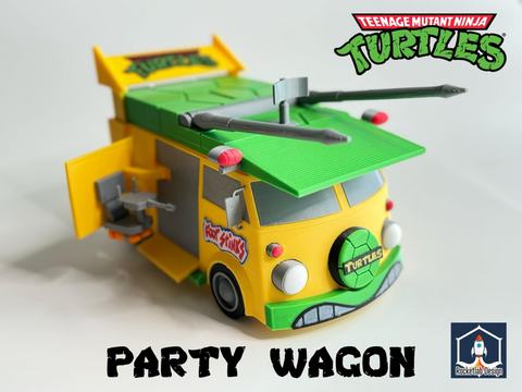 Party Wagon Coin Bank, 3D printed