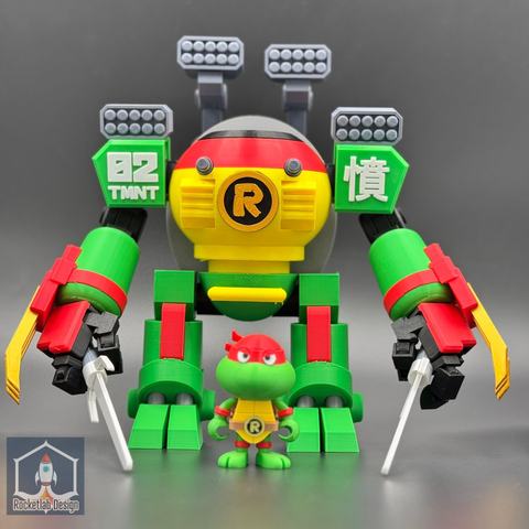 Raphael Wreckers Mech, 3D printed